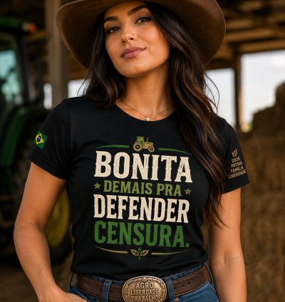 Camiseta "Liberdade de expressão" Feminina